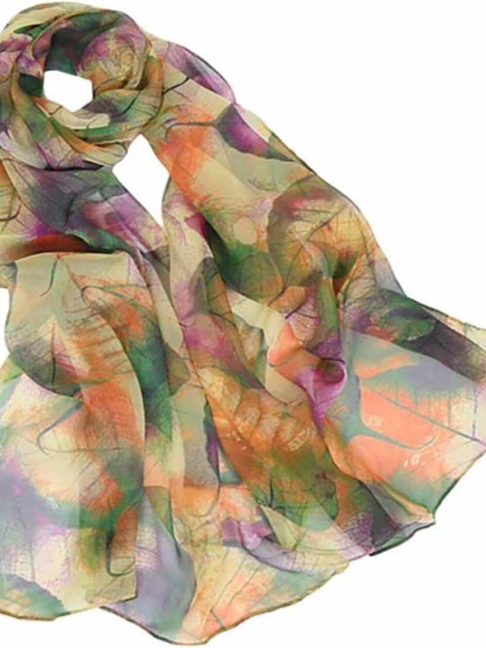 Scarfs for Women Lightweight Scarves Elegant Floral Pattern Sheer Scarfs Shawls